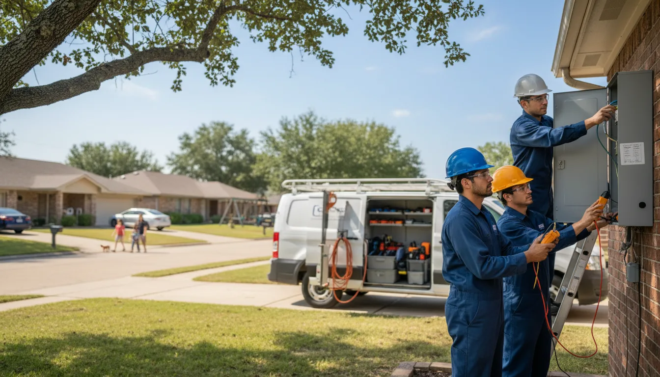 Certified electrician providing emergency electrical services in Munford, AL